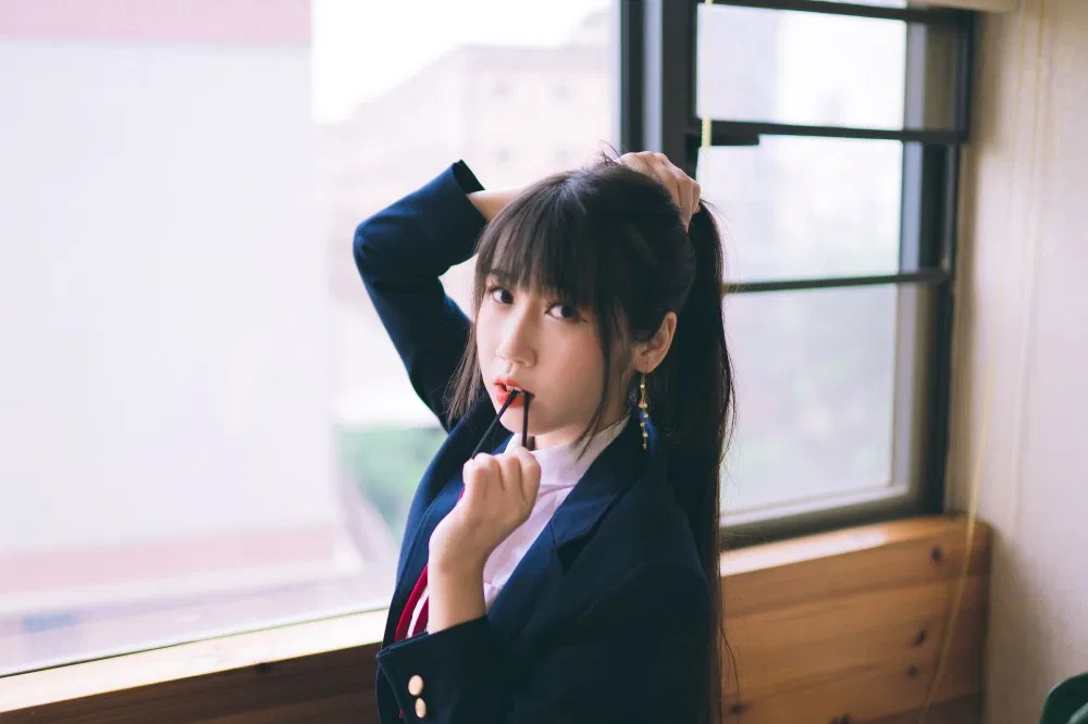 不呆猫泳衣JK学妹海边清凉一夏的标配打开方式