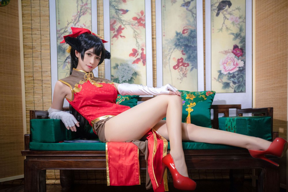 鳗鱼霏儿cos最终幻想蒂法战斗服21P