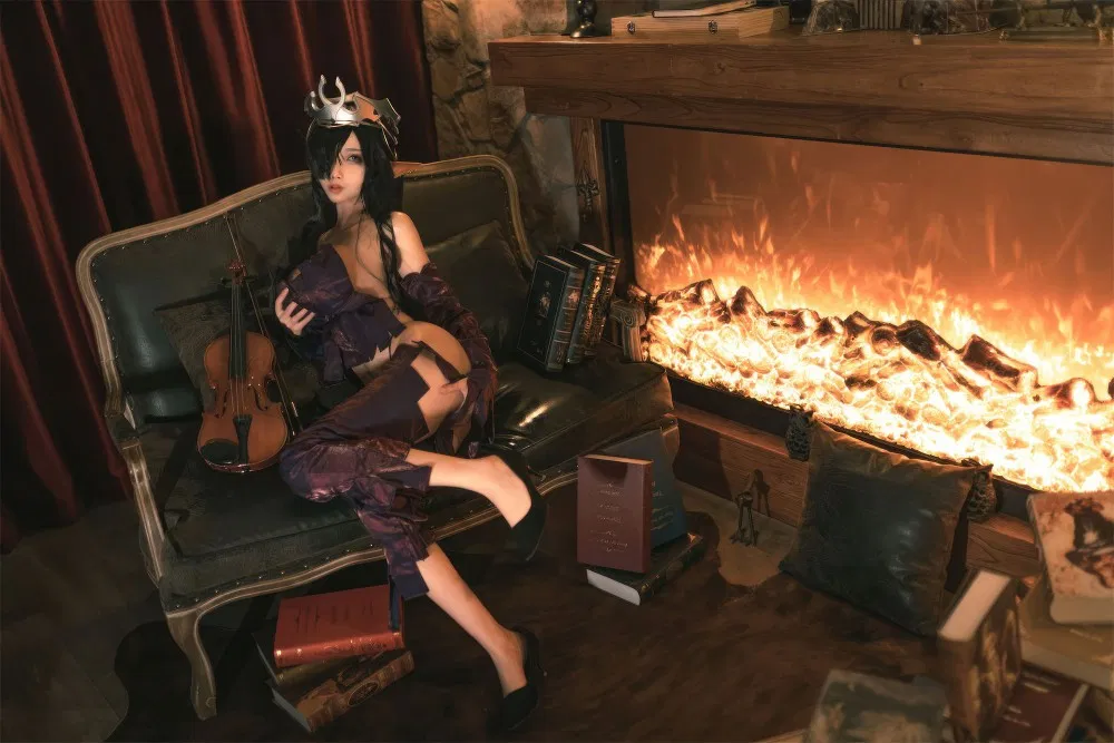 上海20万粉Coser杏仁曲奇升玖吉他姐姐cos图集赏析