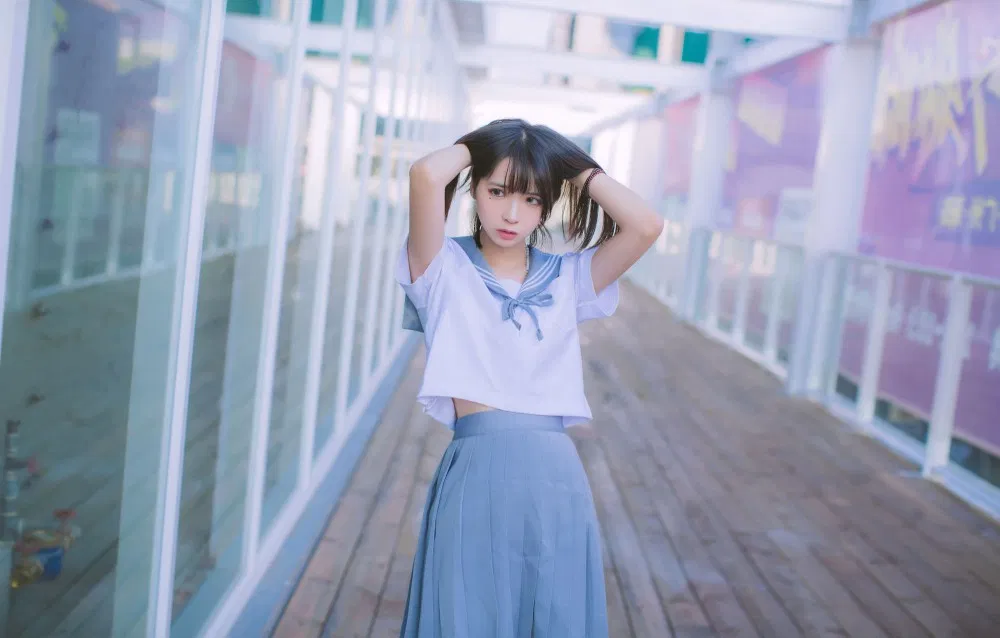 东北水瓶座Coser 疯猫ss穹妹旗袍24P重新定义了穹妹的东方美学