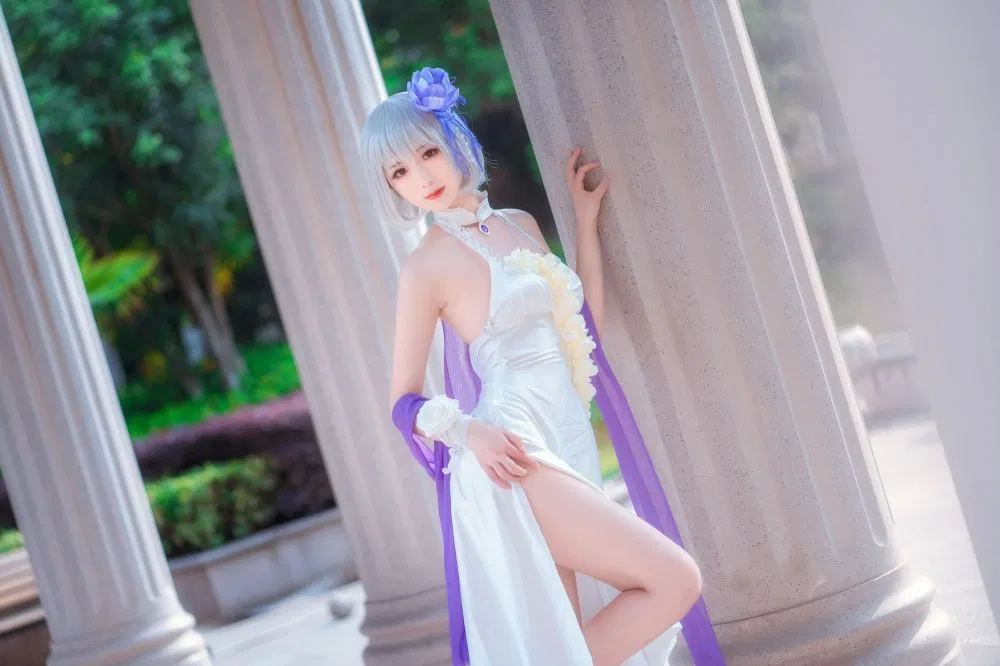 南京二次元Coser弥音音ww碧蓝航线爱宕校服
