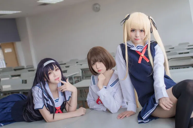 白金SakiJK美丝校服cos精美图集赏析