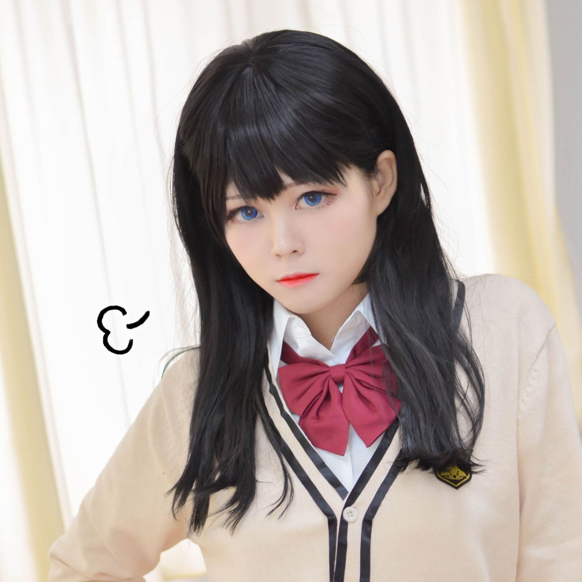 台湾动漫博主Arty亚缇Cosplay宝多六花日系校服美学