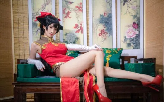鳗鱼霏儿cos最终幻想蒂法战斗服21P