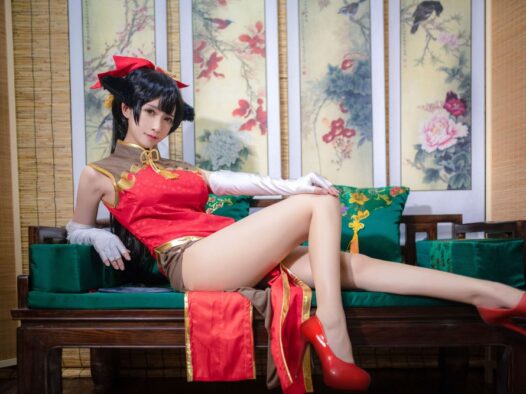 鳗鱼霏儿cos最终幻想蒂法战斗服21P